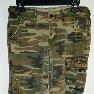 Large camouflage cargo pants